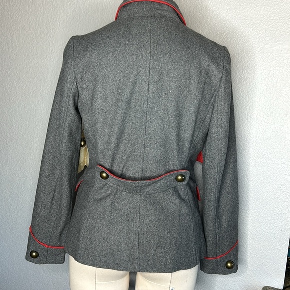 Aratta Silent Journey double breasted wool pea coat - Picture 6 of 9